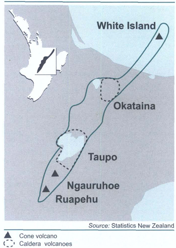 Taupo volcanic zoneCone and caldera volcanoes