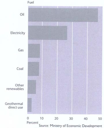 Energy used by consumersProportionately by fuelYear ending 31 December 2004