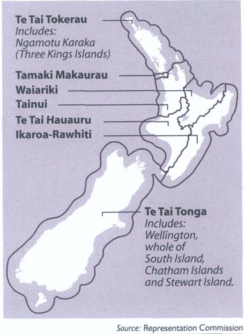 2005 Māori electoral districts