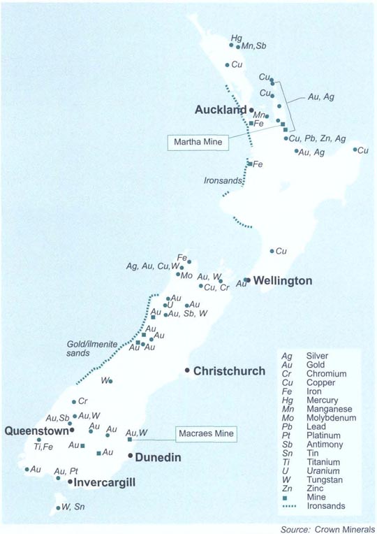 Metal deposits and mining