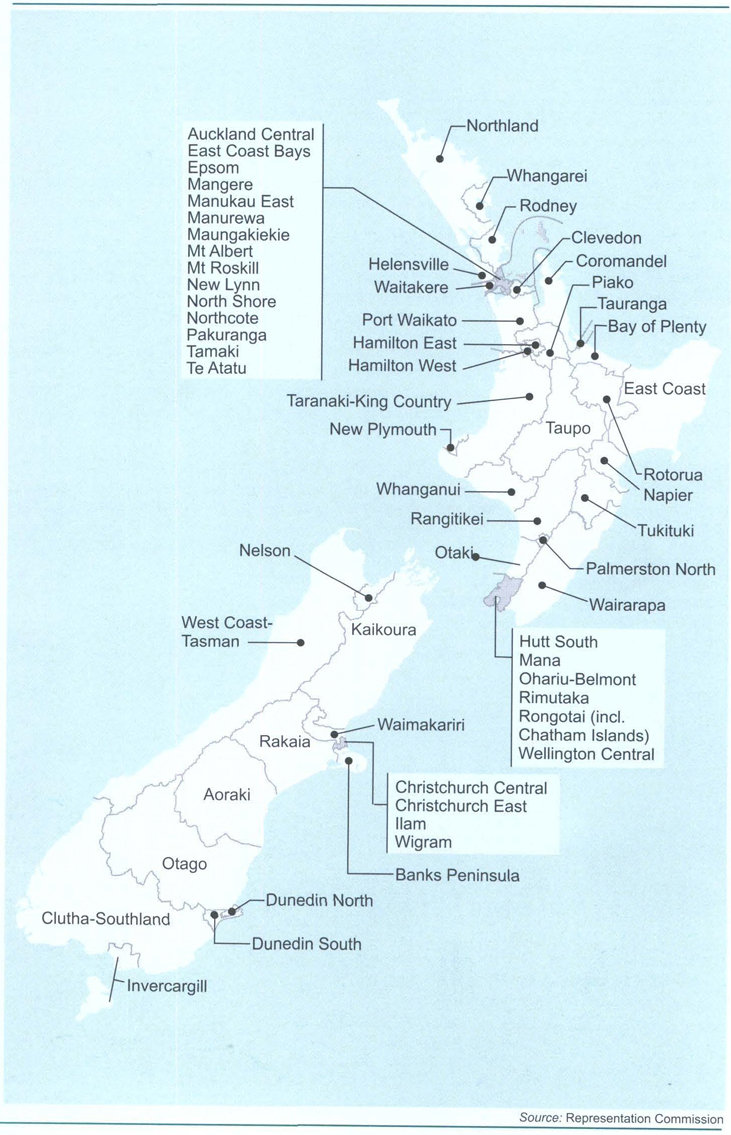 2002 General electoral districts